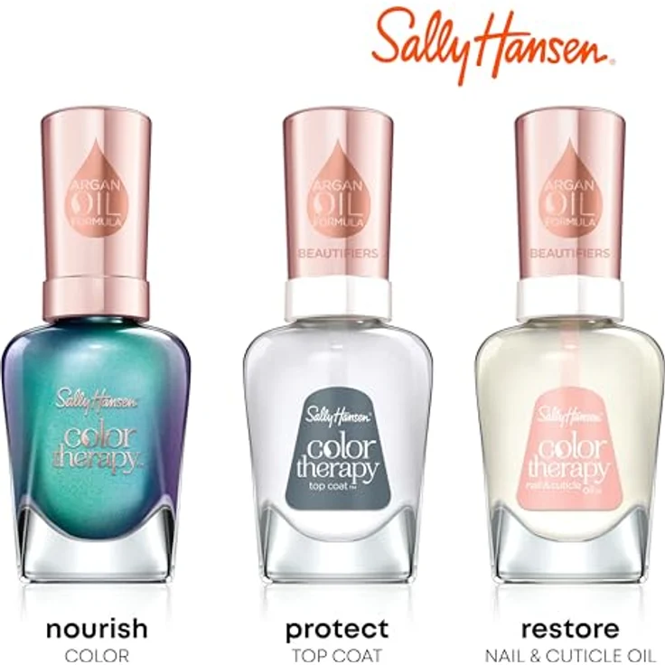Sally Hansen Color Therapy Argan Oil Formula 370 Unwined 14,7 ml, Farbton: Rot – Bild 10