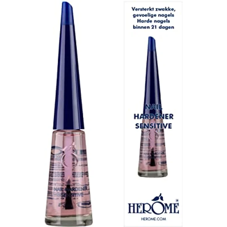 Herome Nagelhärter Sensitive - Nagelverstärker Garantiert Feste Nägel Innerhalb von 30 Tagen. Mit Keratin, ohne Formaldehyd (Nail Hardener Sensitive) - 10ml. – Bild 1