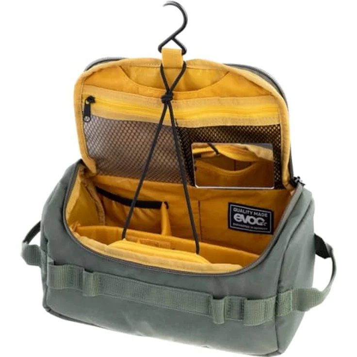 Evoc Kulturbeutel 26 cm, Beauty Case aus 100% Polyester in Oliv – Bild 4