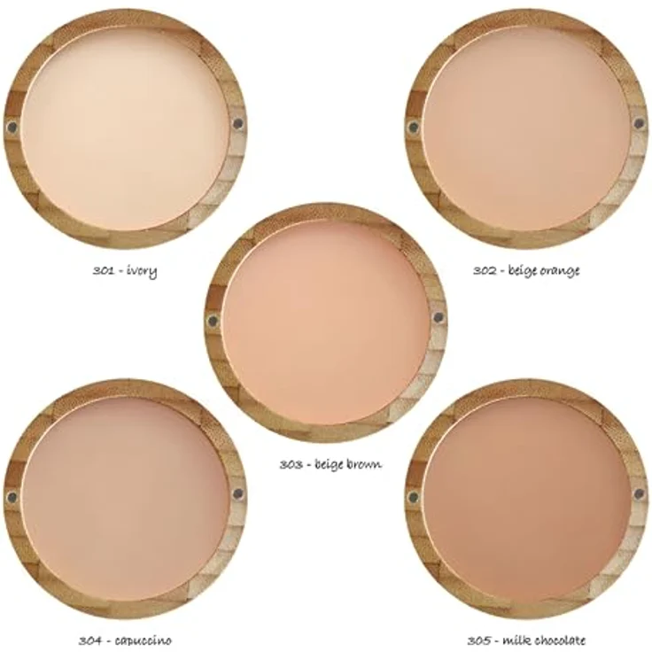 ZAO Bamboo Compact Powder Puder 9 g, mattierendes Finish in der Farbe Milk Chocolate – Bild 4