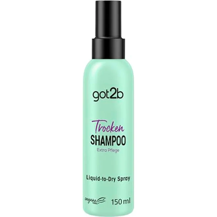 Got2b Trockenshampoo Extra Pflege Liquid-to-Dry Spray (150 ml), Trockenshampoo ohne sichtbare Rückstände mit 24 h fruchtig-floralem Duft – Bild 1