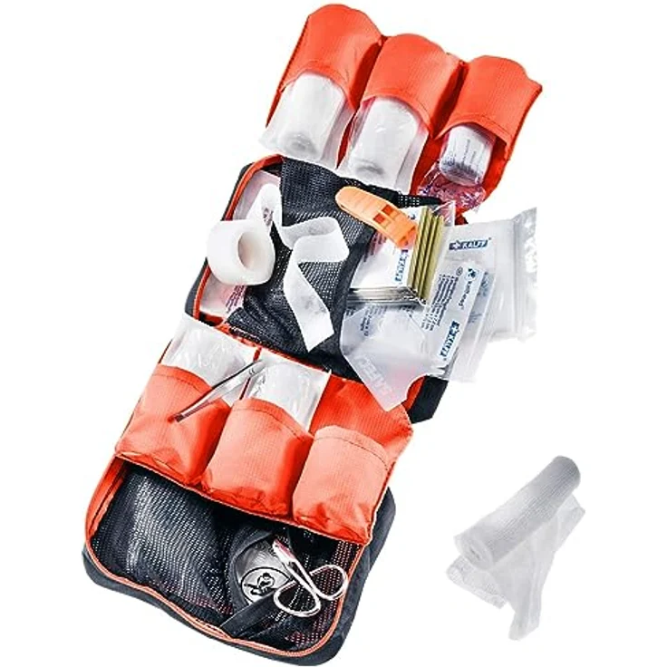 deuter Erste-Hilfe-Set First Aid Kit Pro, orange, kompakte Maße 16x18x8 cm, leicht mit 360 g – Bild 2