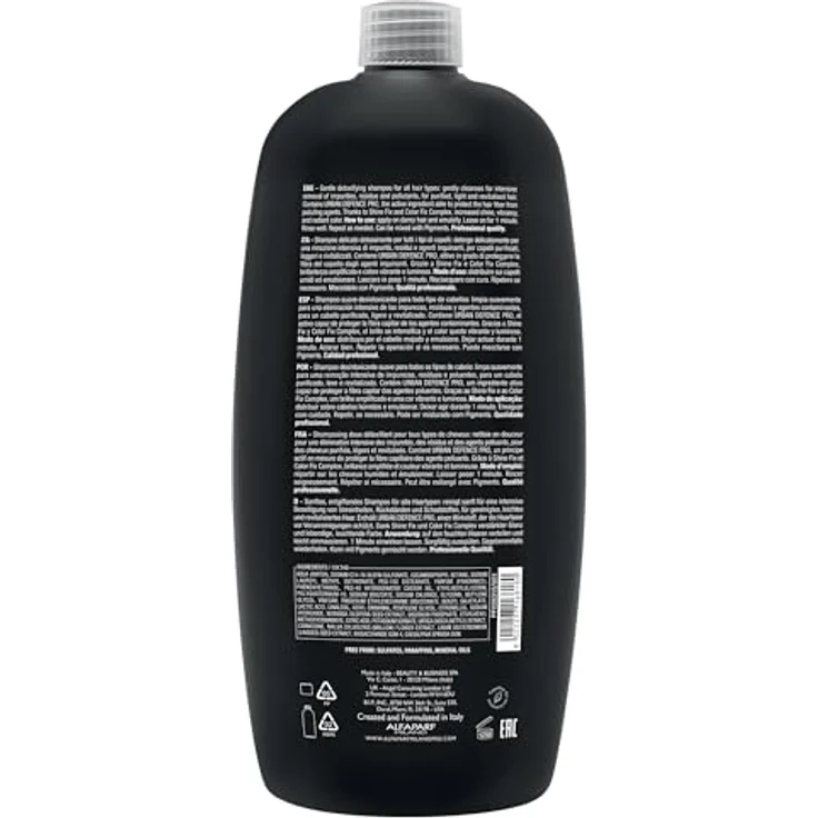 ALFAPARF MILANO Semi Di Lino Sublime Detoxifying Shampoo 1000 ml Entgiftungsshampoo, Geeignet für alle Haartypen, Unparfümiert – Bild 2