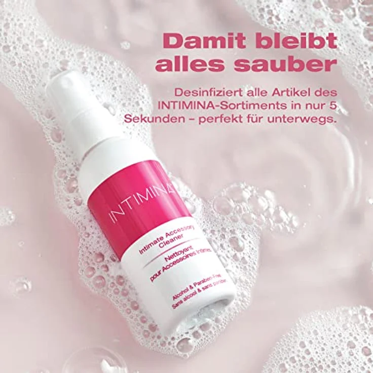 Intimina Reinigungsspray für Intimprodukte, alkoholfrei, 75 ml – Bild 2