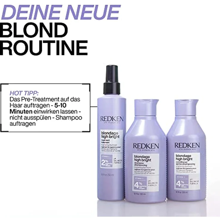 Redken blondage high bright Haarshampoo 300 ml – Bild 2