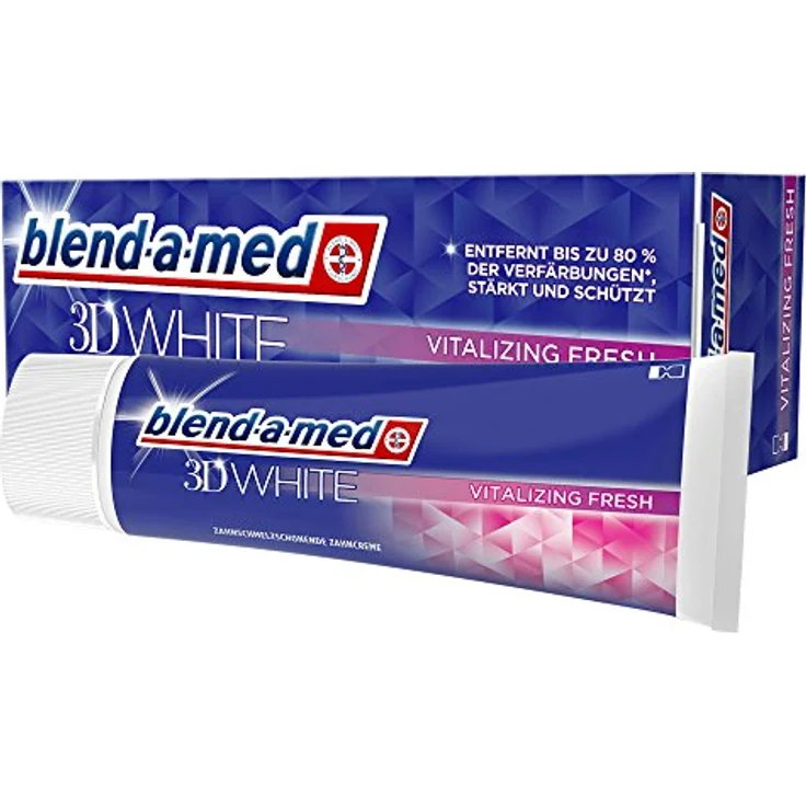 Blend-a-med 3D White Vitalizing Fresh 75 ml, mit Whitening-Effekt für eine sanfte Zahnaufhellung – Bild 2