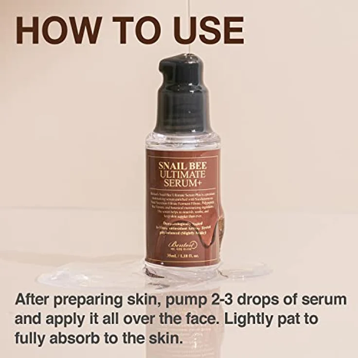 Benton Snail Bee Ultimate Serum 35 ml, mit pflegender Wirkung  – Bild 8