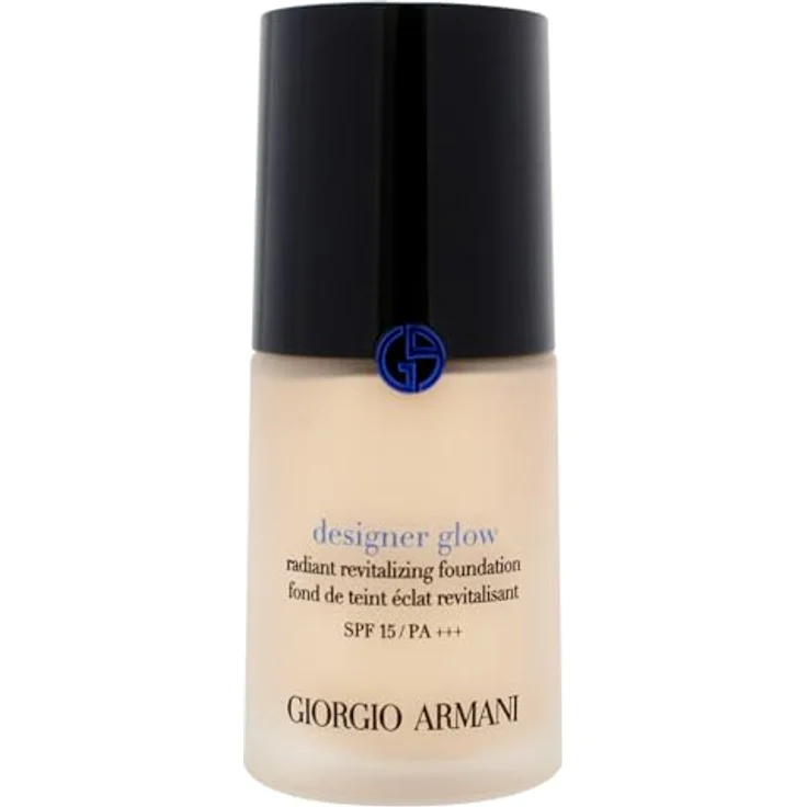 Giorgio Armani Designer Glow Radiant Revitalizing Foundation SPF 15 Plus, 1 for Women, 300 ml, Prussian Blue Pigments, Light-Reflective Pearls – Bild 2