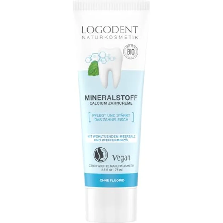 Logona Logodent Calcium Mild 75 ml, für saubere & gesunde Zähne – Bild 2