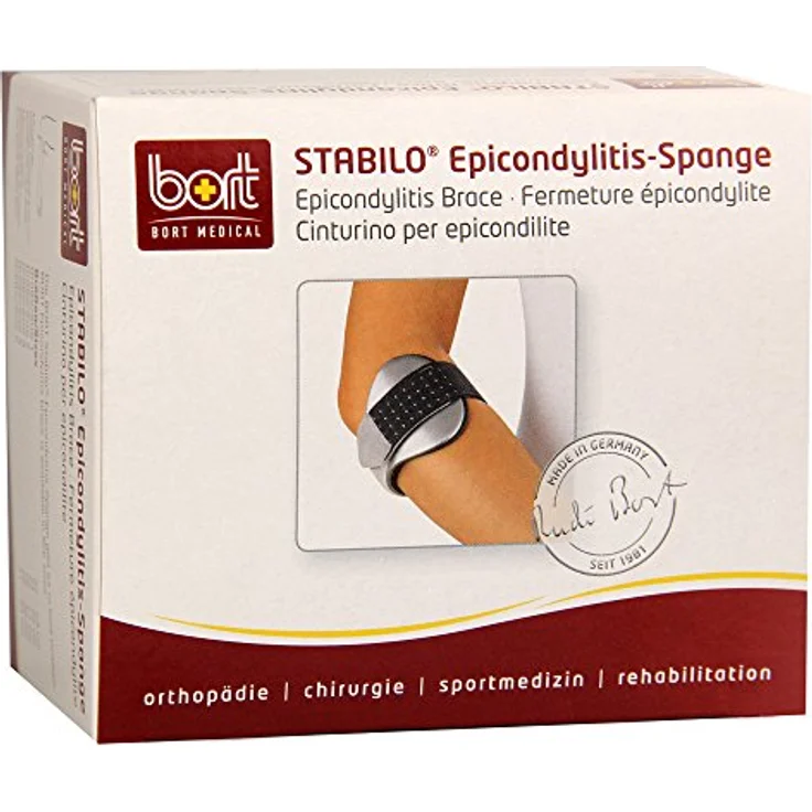 Bort Stabilo Epicondylitis Spange Gr.1 grau 1 Stück – Bild 2