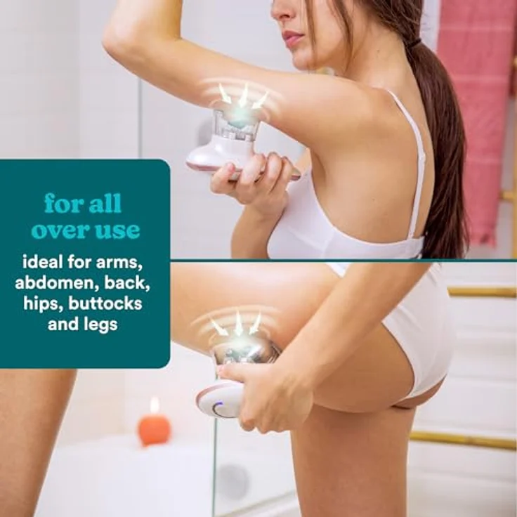HoMedics Skin Smoother, Anti-Cellulite Massagegerät, aktiviert Fettzellenabbau, Vakuummassage und elektronische Stimulation (EMS), Hautverbesserung, Verminderung von Orangenhaut – Bild 4
