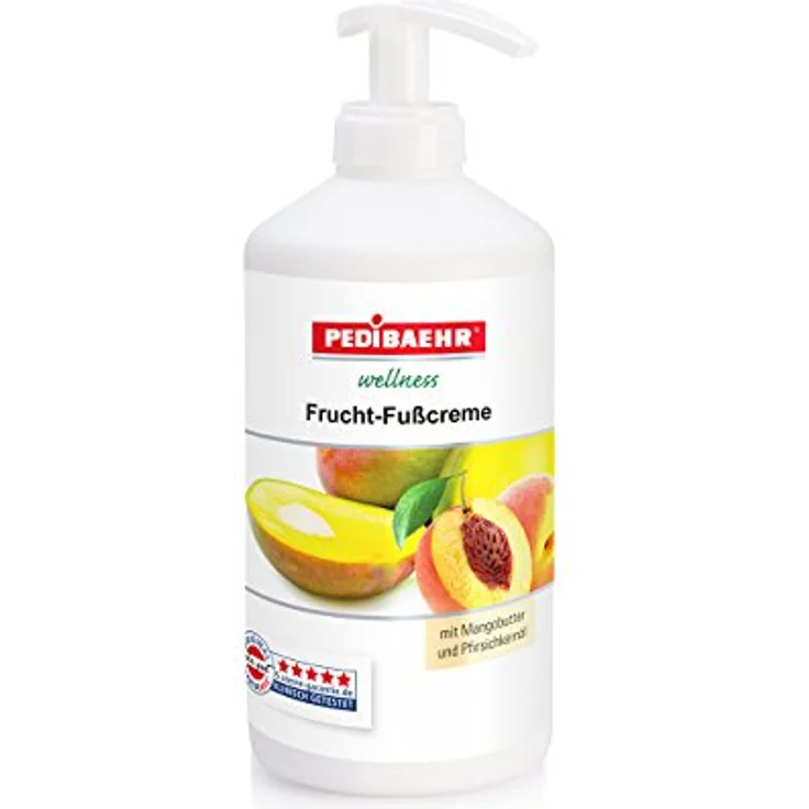Pedibaehr Wellness Frucht-Fußcreme Mit Mangobutter Und Pfirsichkern 500 ml – Bild 2