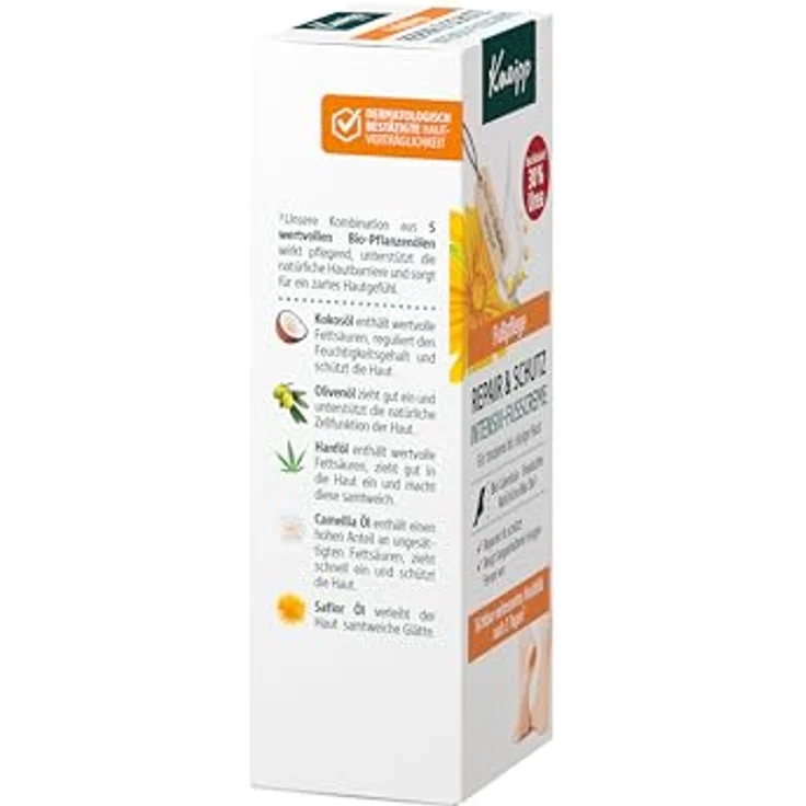 Kneipp Repair & Schutz Intensiv-Fußcreme, 30% Urea, für trockene bis rissige Haut, 50 ml, mit Bio-Ölen und Sheabutter – Bild 4