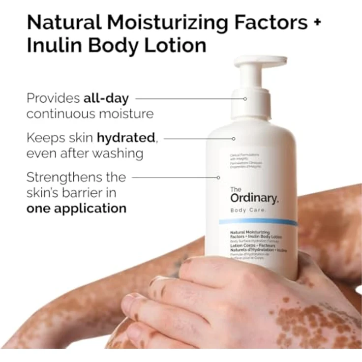 The Ordinary Natural Moisturising Factors + Inulin Body Lotion | 240 ml, Prebiotische Wirkung, Feuchtigkeit, Beruhigende Eigenschaften, Hautbarriere-Unterstützung, Anti-Aging – Bild 2