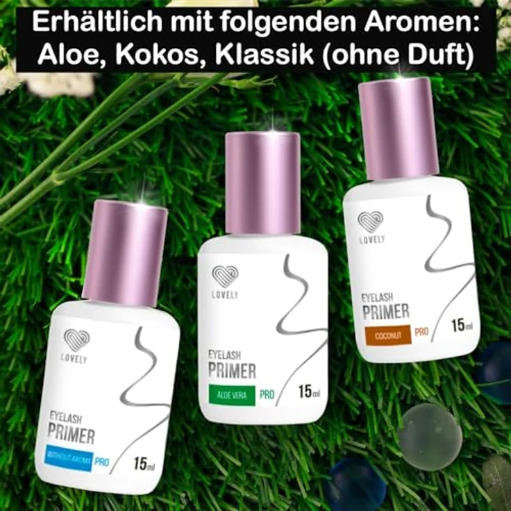 LOVELY Wimpernverlängerungs Primer, geruchlos - 15ml, Haftvermittler für maximale Haftkraft und optimale Vorbereitung der Naturwimpern, für professionelle Wimpern Extensions Anwendungen – Bild 3
