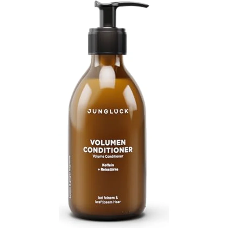 junglück JUNGLÜCK Volumen Conditioner 250ml - Vegan, ohne Silikone & Mikroplastik, natürliche Haarpflege mit BIO Birkenwasser, Koffein & Squalan – Bild 1
