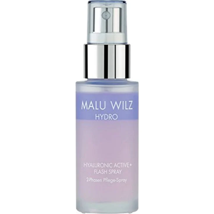 Malu Wilz Hyaluronic Active + Flash Spray 30 ml I Erfrischende Skincare Gesichtspflege-Serum mit Hyaluron-Wirkstoff-Formel mit Dual-Effekt I Booster I Vegan – Bild 2