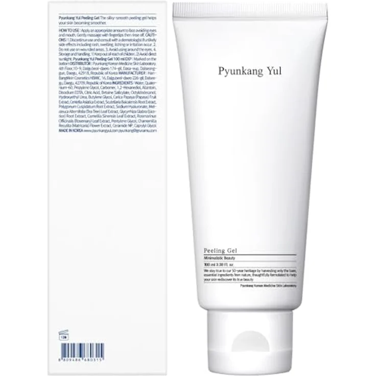 Pyunkang Yul Peeling Gel mit sofort sichtbarem Effekt, mildes und sanftes Gesichtspeeling mit Papaya und AHA, reizfrei, Koreanische Hautpflege 100ml – Bild 2