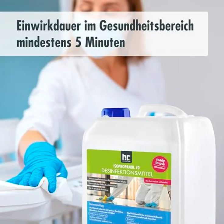 4 x 5 Liter Desinfektionsmittel für Hände & Flächen - anwendungsfertig – Bild 5