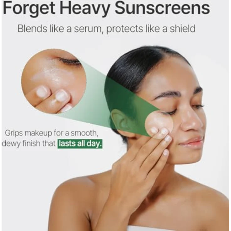 mixsoon Bean Sun Serum SPF 50+ PA++++, leichtes koreanisches Sonnenschutz-Serum mit Niacinamid und Hyaluronsäure, 50 ml, ohne Weißschleier, riff-sicher, feuchtigkeitsspendend – Bild 8