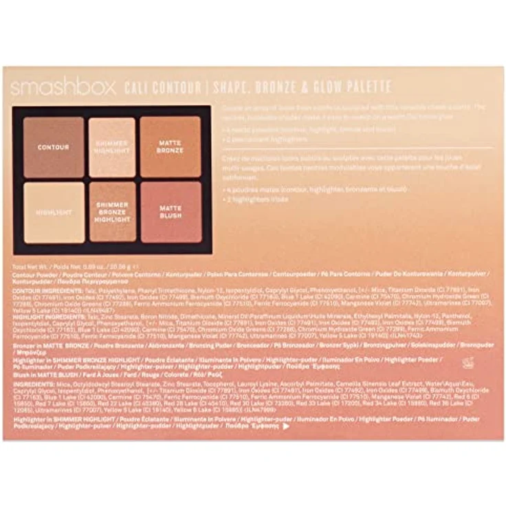 Smashbox Cali Contour Palette, Konturier-Palette für die Wangen, Farbton Light Medium, 20,56 g – Bild 6