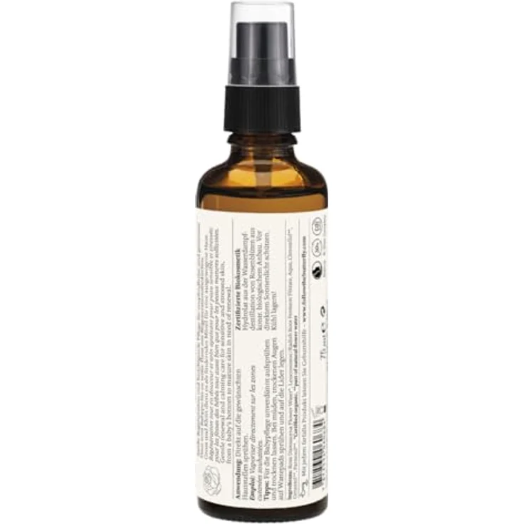 Farfalla Bio-Pflanzenwasser - Rosenblüte Gesichtswasser 75 ml mit reinigender Wirkung – Bild 3
