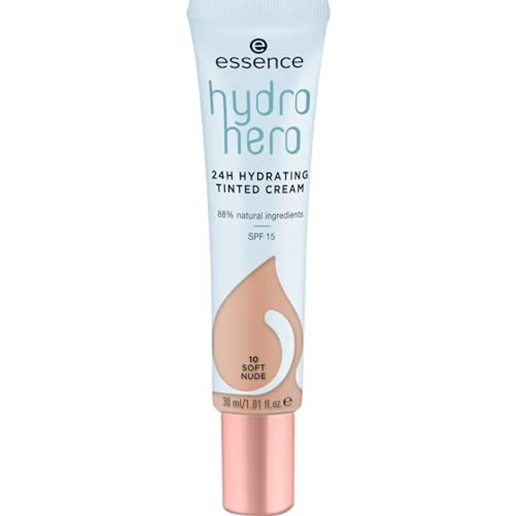 essence hydro hero 24h HYDRATING Tinted Cream Getönte Gesichtscreme 30 ml Nr. 10 - Soft Nude