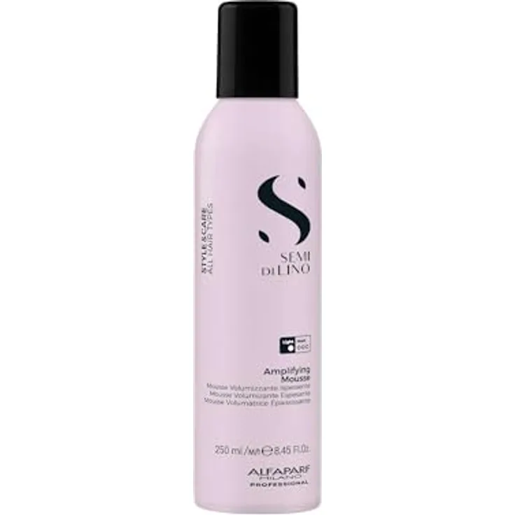 Alfaparf Milano Style & Care Mousse für feines Haar, 250ML, mit Urban Defence Pro, Shine Fix Complex und Climate-Proof Technologie