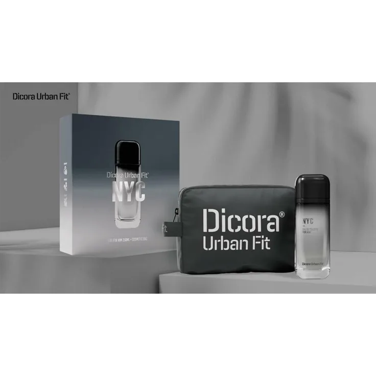 Dicora Urban Fit NYC, Eau de Toilette 150ml mit Kosmetiktasche für Ihn