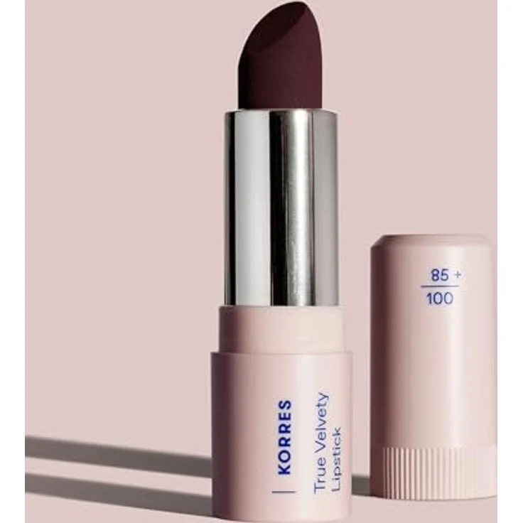 KORRES True Velvety Lipstick Wine Red 59, weinroter Lippenstift mit hoher Deckkraft, cremiger Textur und semi-mattem Finish, vegan, 3g – Bild 4