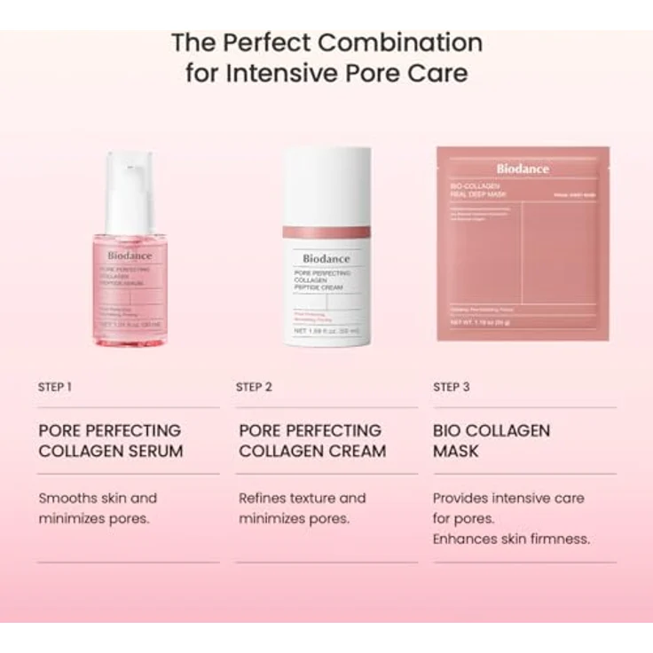Biodance Pore Perfecting Collagen Peptide Cream 50ml – porenverfeinernde Gesichtscreme mit Peptiden, Hyaluronsäure und Anti-Aging-Effekten – Bild 9