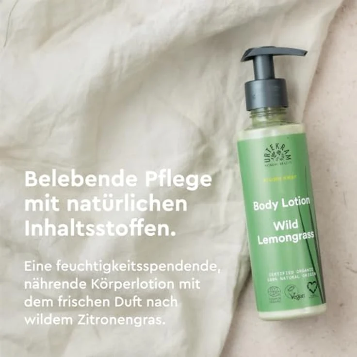 Urtekram Wild Lemongrass - Body Lotion Bodylotion 245 ml – Bild 4