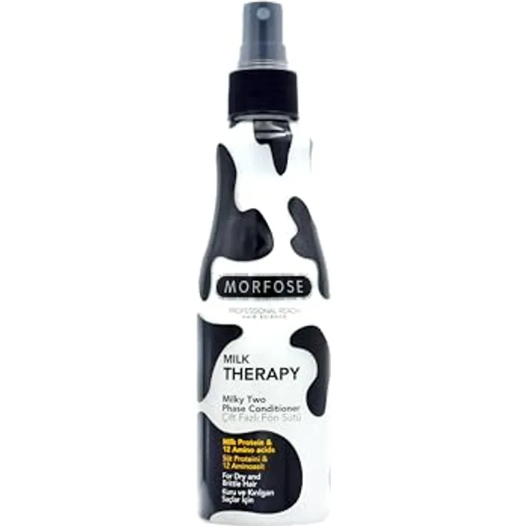 MORFOSE Milk Therapy 2 Phase Conditioner 220ml - Milchprotein und 12 Aminosäuren - Nährend, entwirren, Hitzeschutz - Für trockenes und sprödes Haar