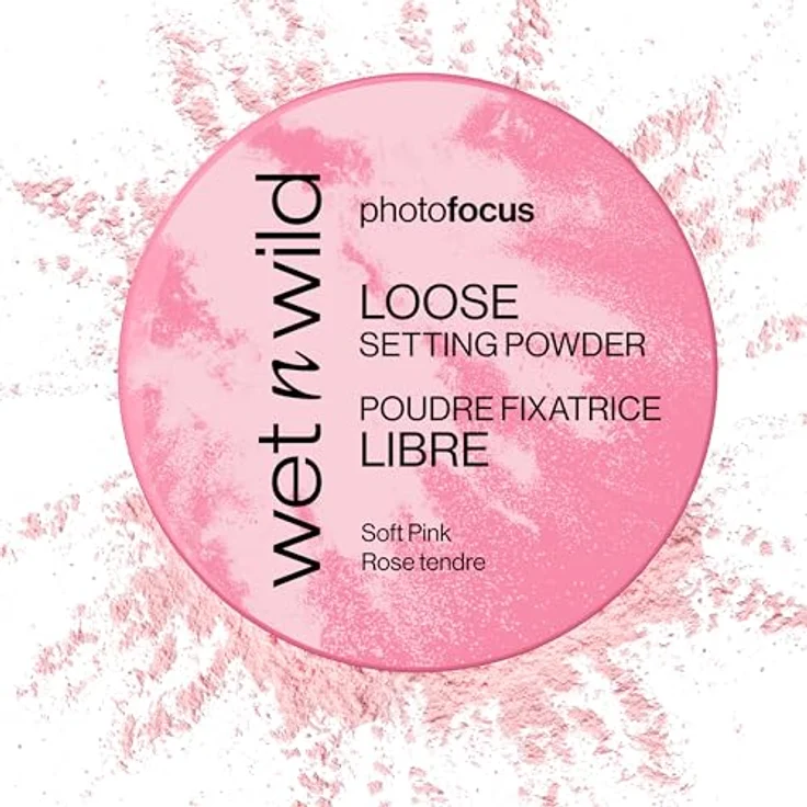Wet n Wild PhotoFocus loser Puder, Soft Pink, 20 g – mattierend, aufhellend, fixiert Make-up, verleiht Weichzeichnungseffekt – Bild 2
