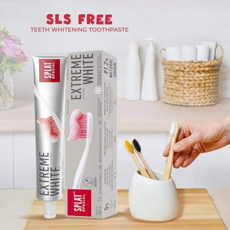 Splat Extreme White mit Whitening-effekt für weißere Zähne, 75 ml – Bild 3