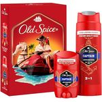 Old Spice Captain Geschenkset, Herren-Duftset mit 50ml Deostick und 250ml Duschgel, langanhaltender Duft in Parfumqualität, 24/7 Frische