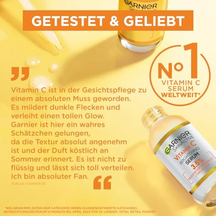 Garnier SkinActive Anti-Dark Spot Serum mit Vitamin C, 30 ml, gegen dunkle Flecken – Bild 4