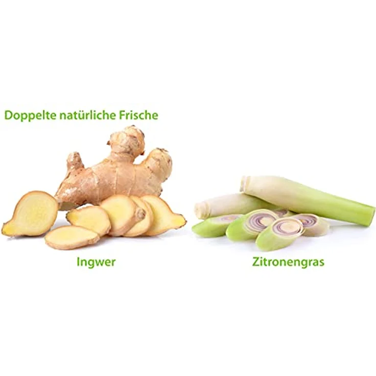 GREENDOOR Basisches Duschgel Ingwer Zitronengras 250ml, biologisch abbaubar, parabenfrei, aus Bio Olivenöl, all natural – Bild 3
