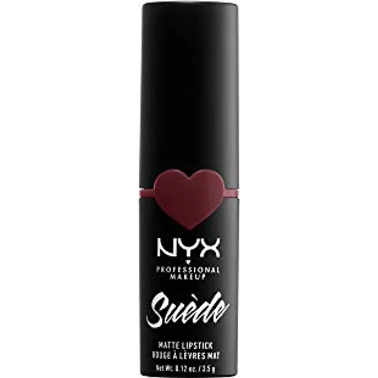 NYX Professional Makeup Lippenstift - Suede Matte Lipstick, superleichter & pudriger Lippenstift, intensiv mattes Finish, 3,5 g, Lolita 06