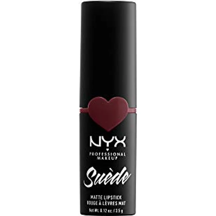 NYX Professional Makeup Lippenstift - Suede Matte Lipstick, superleichter & pudriger Lippenstift, intensiv mattes Finish, 3,5 g, Lolita 06 – Bild 1