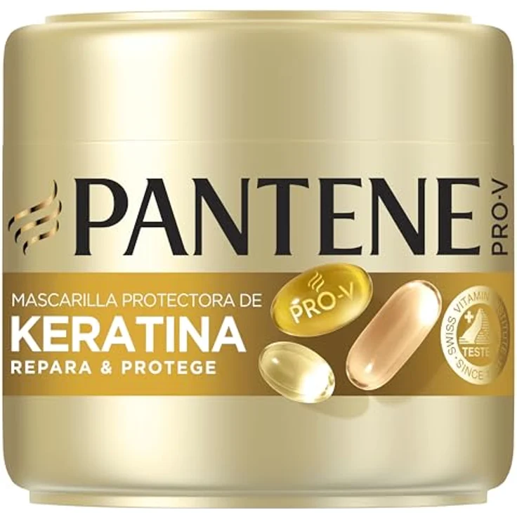 Pantene REPARA & PROTEGE Mascarilla 300 ml, Feuchtigkeitsmaske für trockenes Haar, nährend und schützend – Bild 1