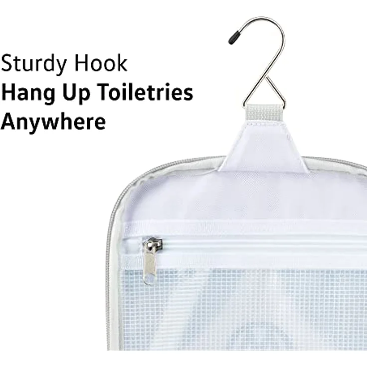 Kulturbeutel Bad-Hänge-Reise-Wasch-Tasche zum Aufhängen (Unisex, Premium Qualität/Blau) – Bild 3
