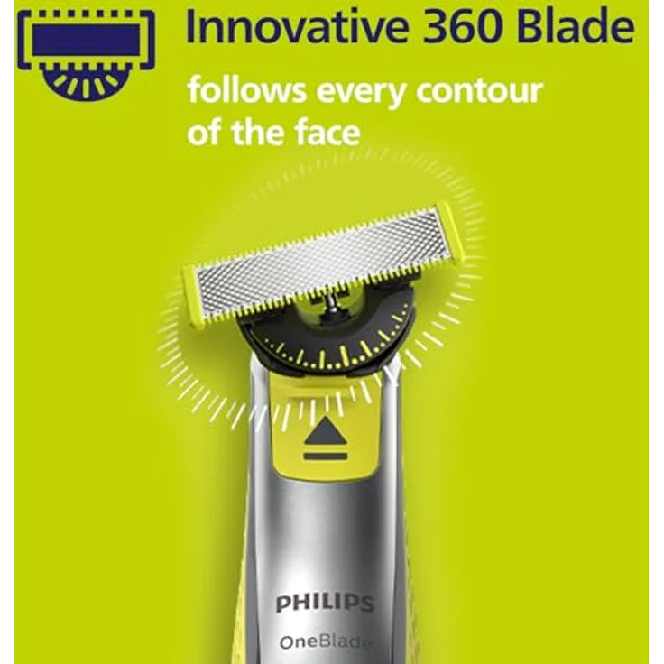 Philips OneBlade Face + Body Set QP620-50, 2 Klingen + Hautschutzaufsatz – Bild 4