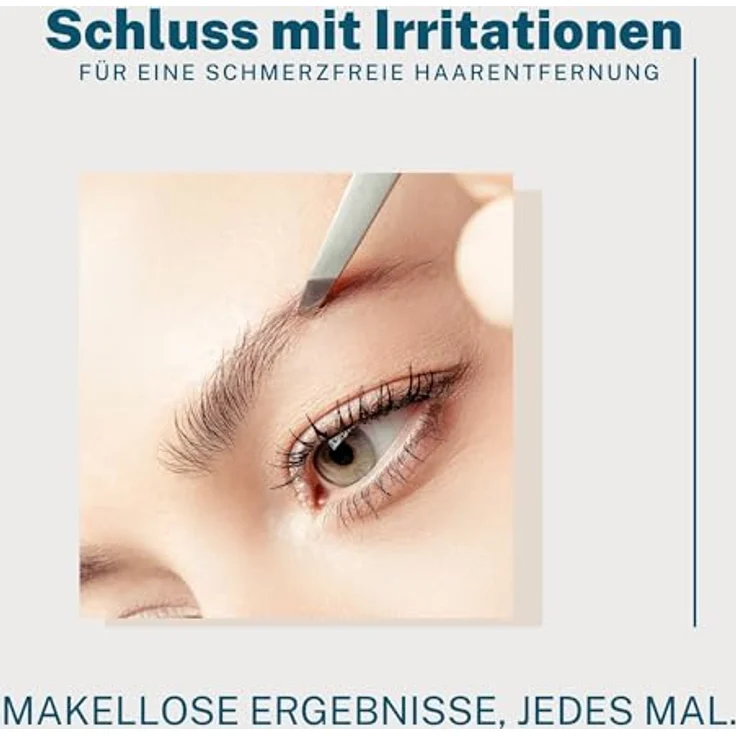 REMOS Profi Pinzette mit extra feinen Spitzen zum Zupfen der Augenbrauen, rostfreier Edelstahl, satin-finish mit Schutzetui – Bild 5