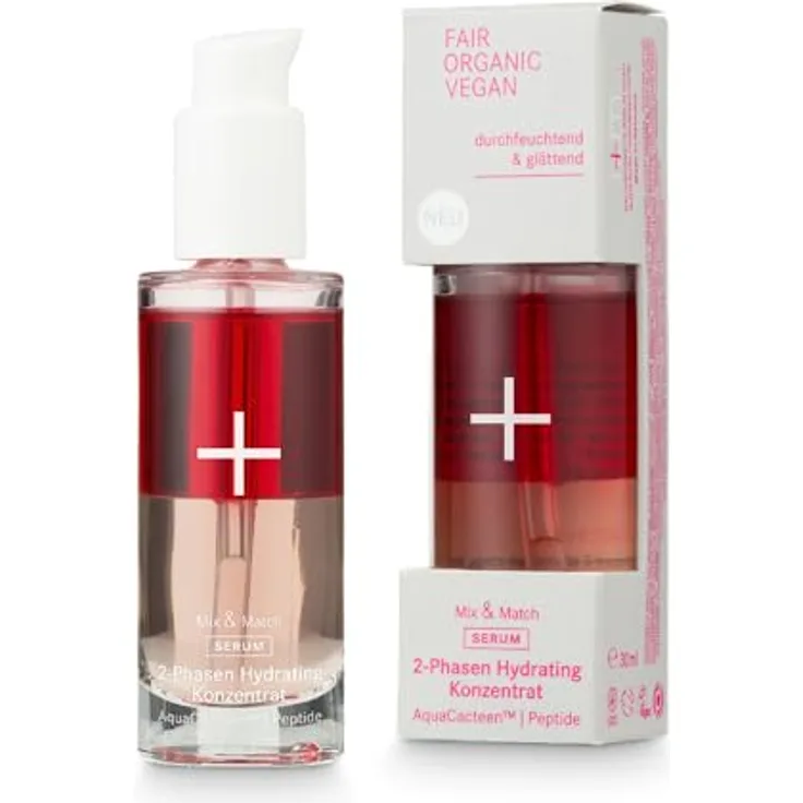 i+m Naturkosmetik 2-Phasen Hydrating Konzentrat 30ml · Feuchtigkeitsserum & Regenerationsöl für Gesicht · Bio Gesichtspflege mit Hyaluron & Aloe Vera · Vegan