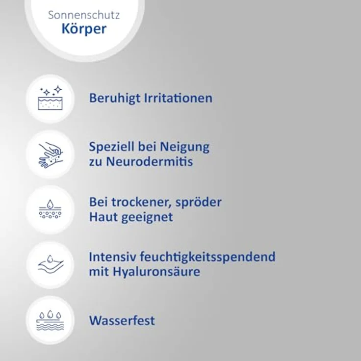 Ladival Sonnenschutz Spray LSF 50+ für trockene Haut, beruhigend mit Hyaluronsäure, 4-fach Zellschutz, wasserfest, 150ml – Bild 4