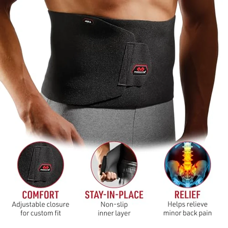 McDavid Hüft-Rückenbandage Rückenstütze Rückengurt aus Neopren, One Size - Preisvergleich – Bild 2