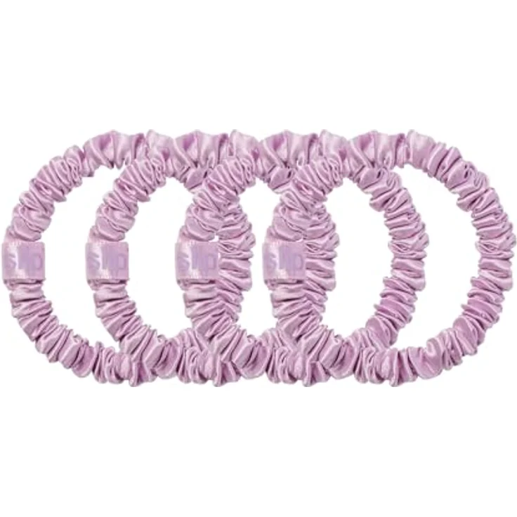 slip Hair Care Skinny Scrunchies, 4er Set aus 100 % Seide für schonende Hairstyles – Bild 2