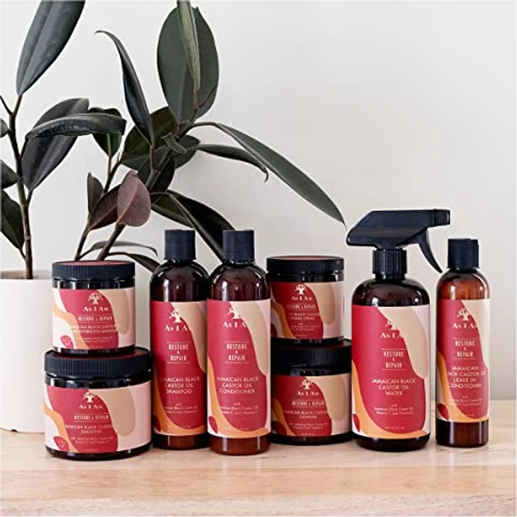 As I Am Jamaican Black Castor Oil Leave In Conditioner, 237 ml, feuchtigkeitsspendend und reparierend, Pre-Styling-Produkt – Bild 4
