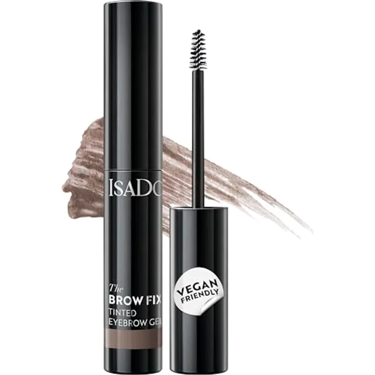 IsaDora Brow Fix Tinted Eyebrow Gel, 3,5 ml, leichtes braun, nährende Formel mit Panthenol und Rizinusöl
